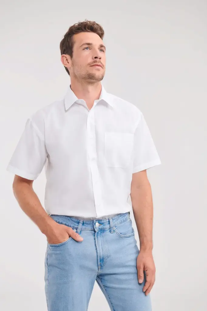 Men's Ss Polycotton Poplin Shirt