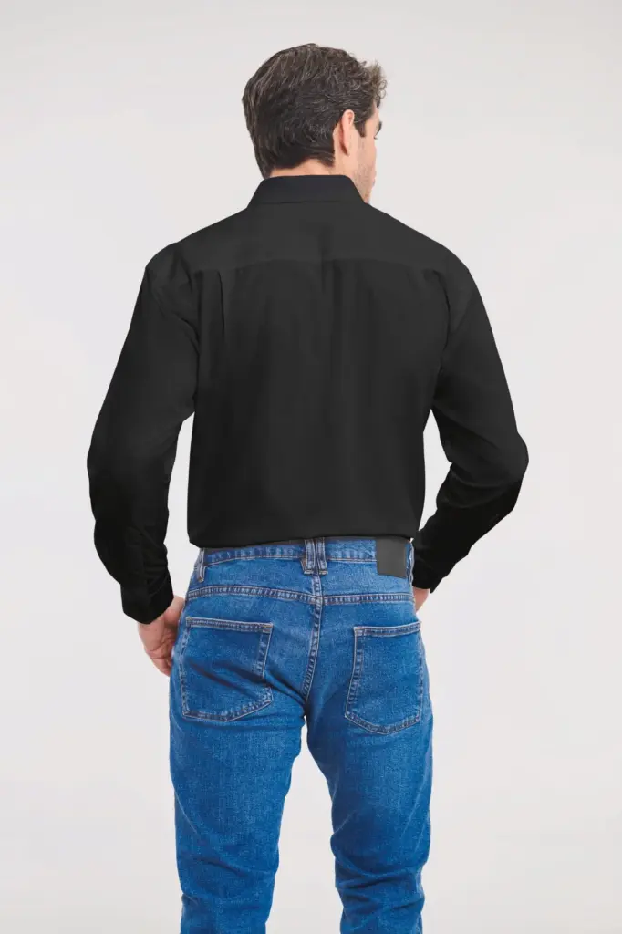 RU936M_2023 - Hidalgo-werbeartikel Men's Ls Pure Cotton Easy Care Poplin Shirt — productfoto 2