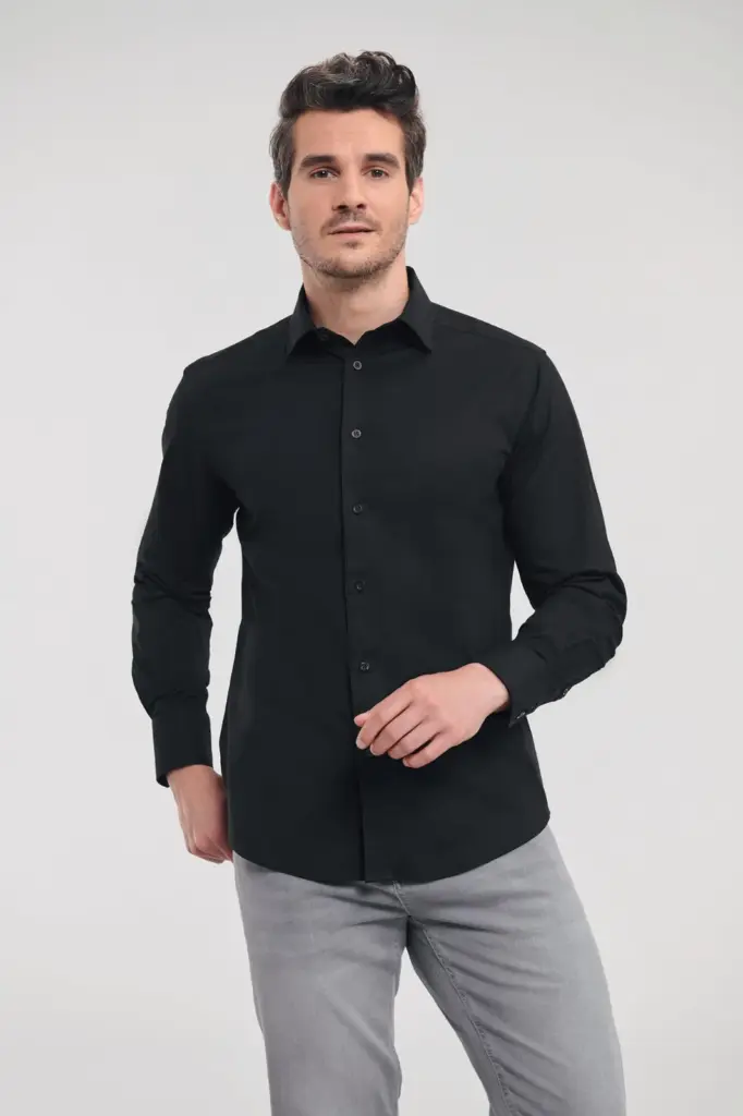 RU946M-2_2024 - Hidalgo-werbeartikel Men's Long Sleeve Easy Care Fitted Shirt — productfoto 2