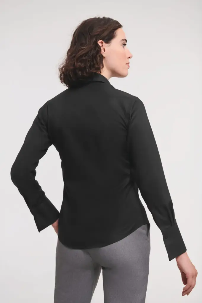 RU956F_2023 - Hidalgo-werbeartikel Ladies' Long Sleeve Ultimate Non-iron Shirt — productfoto 2