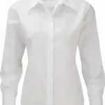 Ladies' Long Sleeve Ultimate Non-iron Shirt, white — productfoto 5