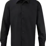 Men's Long Sleeve Ultimate Non-iron Shirt, black — productfoto 3