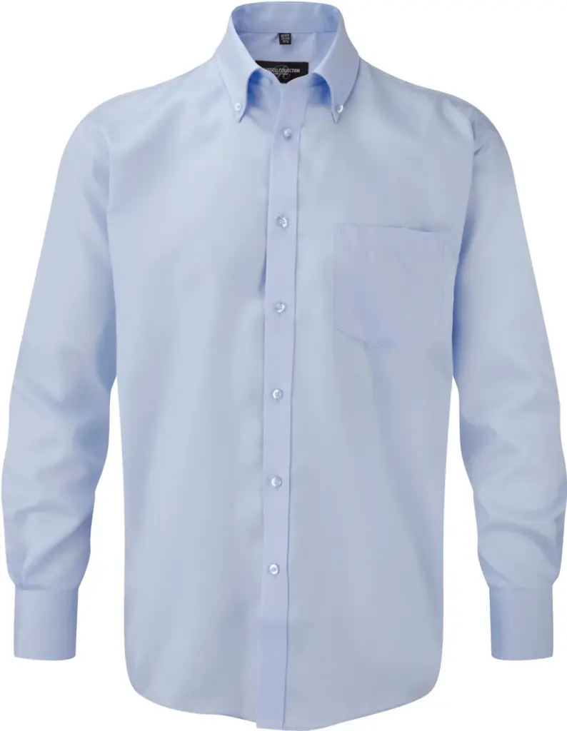 Men's Long Sleeve Ultimate Non-iron Shirt, bright sky — productfoto 4