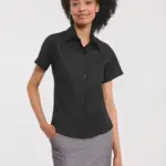 RU957F-2_2023 - Hidalgo-werbeartikel Ladies' Short Sleeve Ultimate Non-iron Shirt