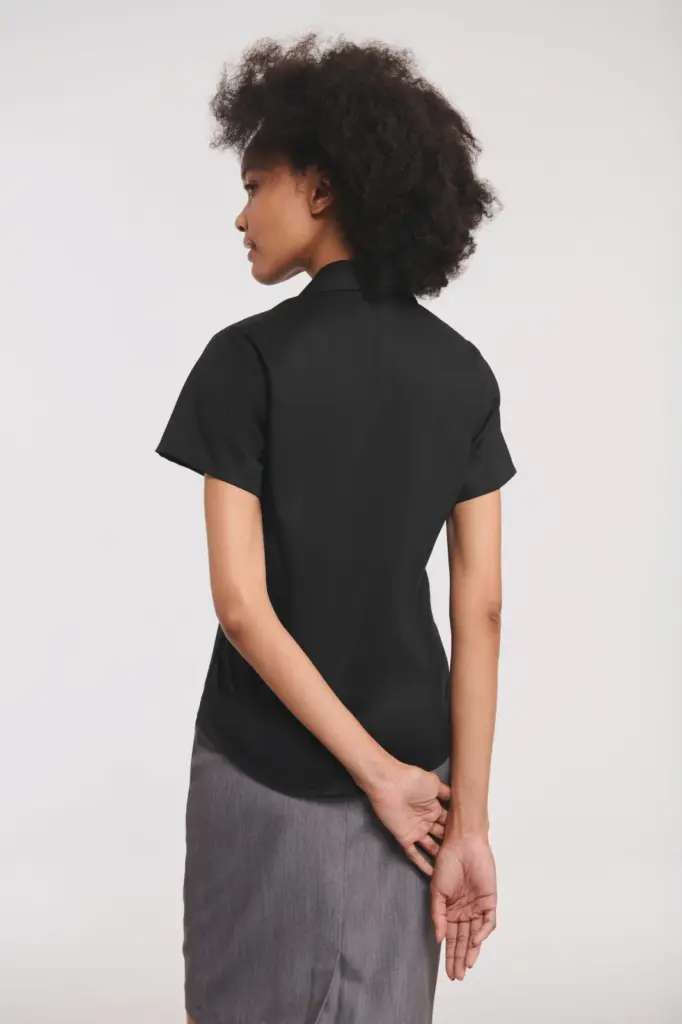 RU957F_2023 - Hidalgo-werbeartikel Ladies' Short Sleeve Ultimate Non-iron Shirt — productfoto 2