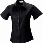 Ladies' Short Sleeve Ultimate Non-iron Shirt, black — productfoto 3