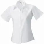 Ladies' Short Sleeve Ultimate Non-iron Shirt, white — productfoto 5