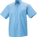 Men's Short Sleeve Ultimate Non-iron Shirt, bright sky — productfoto 4