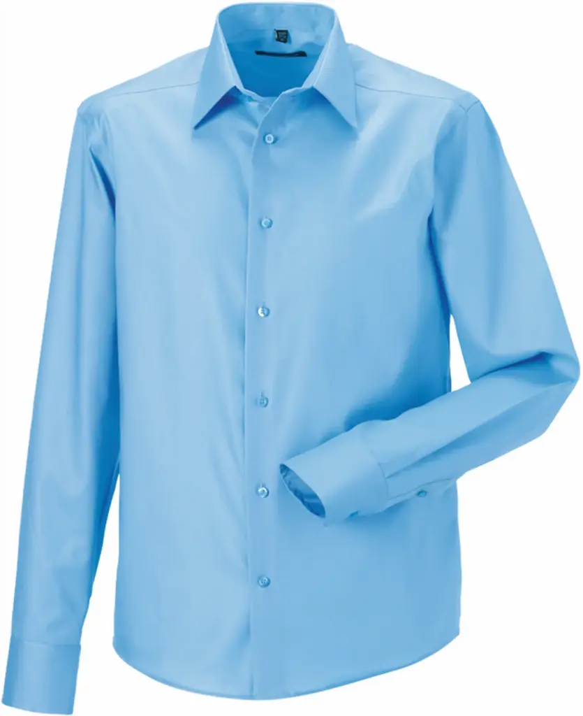 Men's Tailored overhemd met lange mouwen - Ultimate non iron, bright sky — productfoto 4