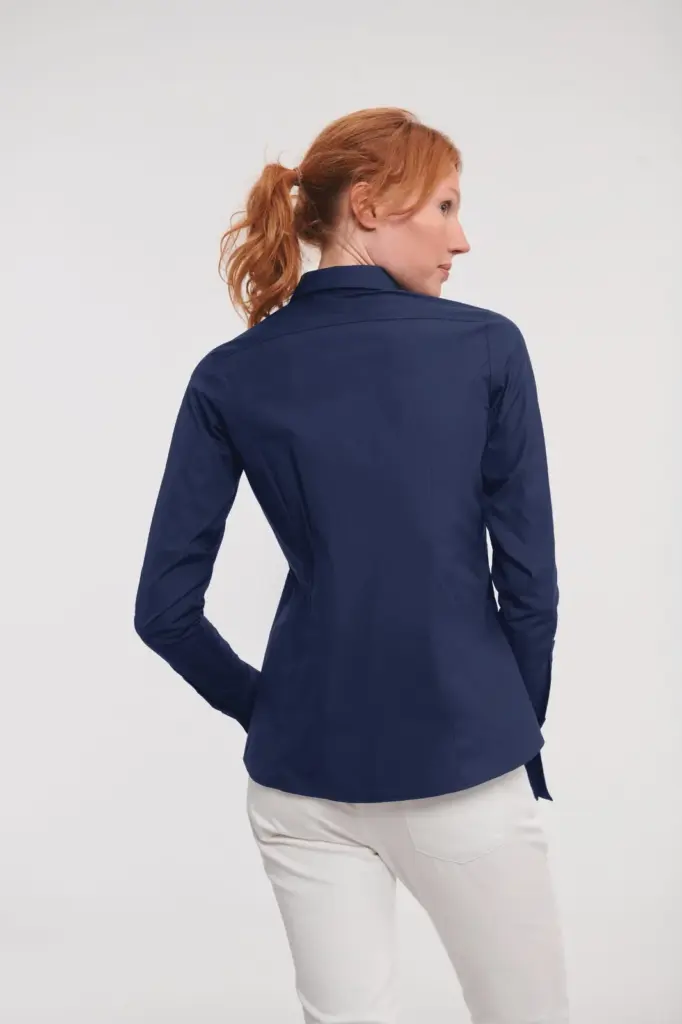 RU960F_2023 - Hidalgo-werbeartikel Ladies' Long Sleeve Ultimate Stretch — productfoto 2