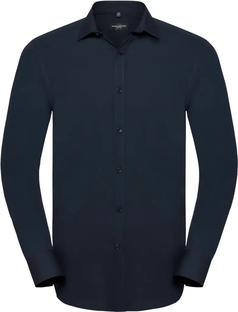 Men's Long Sleeve Ultimate Stretch, bright navy — productfoto 8