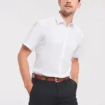 Men's Short Sleeve Herringbone Shirt