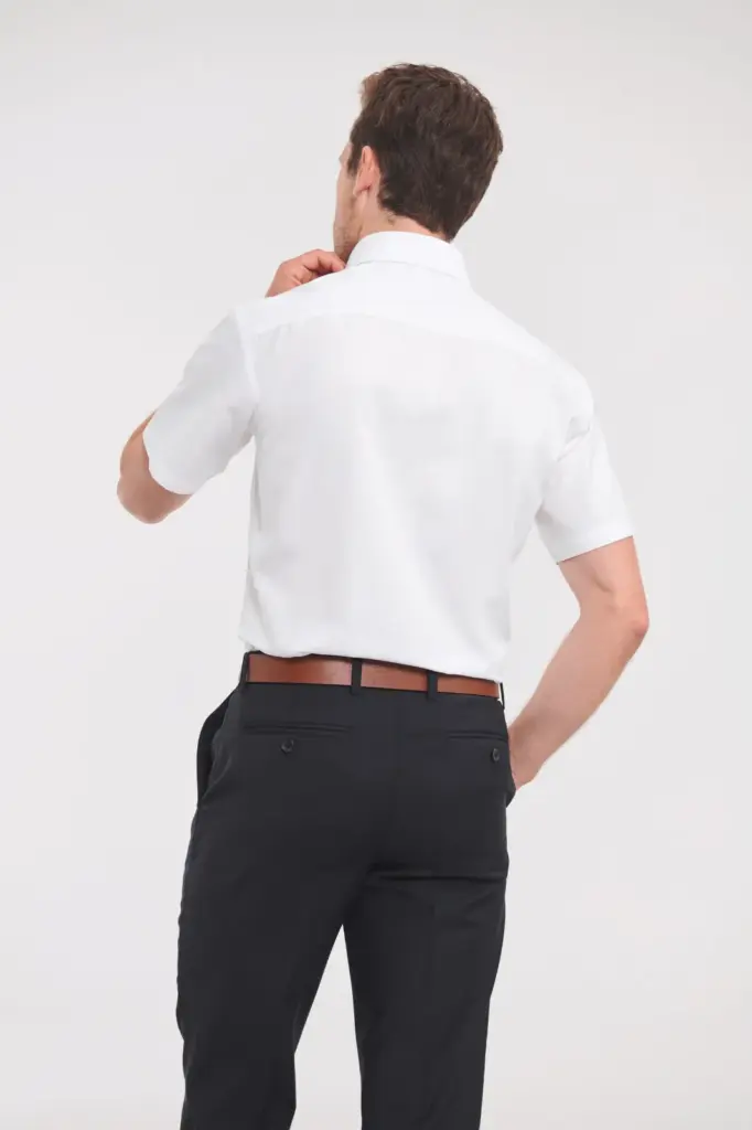 Men's Short Sleeve Herringbone Shirt — productfoto 2