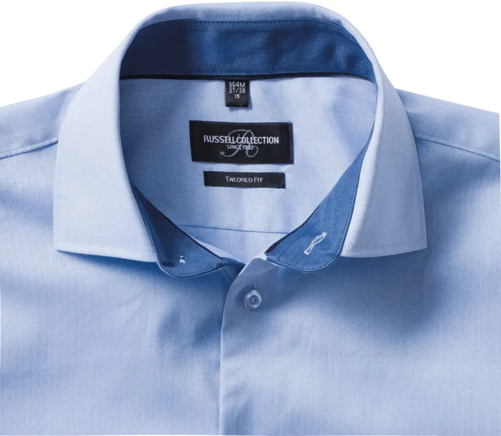 RU964M-6_2019 - Hidalgo-werbeartikel Herringbone overhemd met lange mouwen — productfoto 3