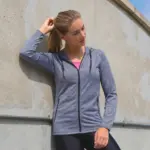 Womens hooded tee-jacket — productfoto 2