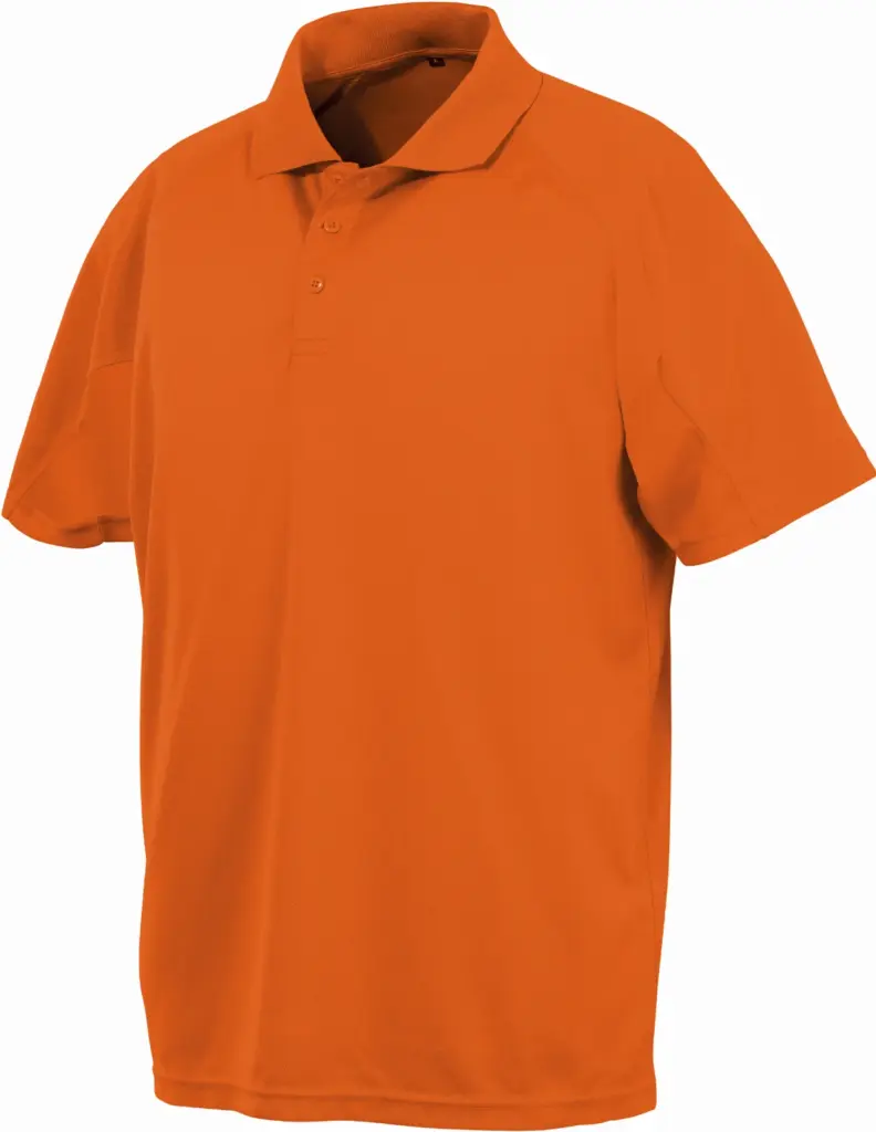 Performance aircool polo, flo orange — productfoto 6