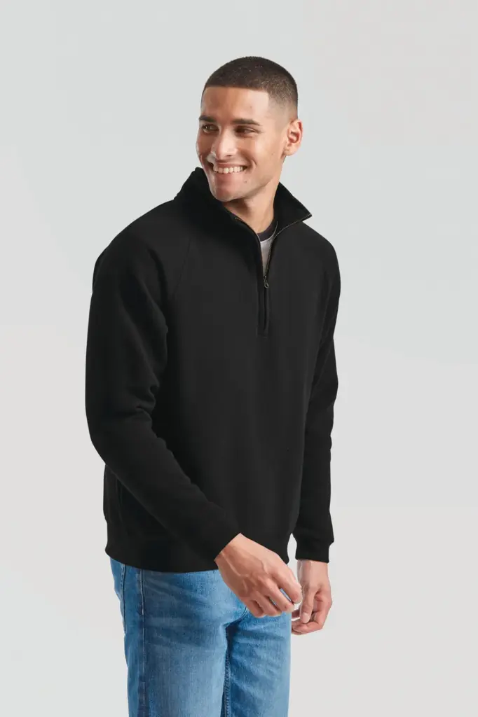 Premium Sweater met Ritskraag (62-032-0)