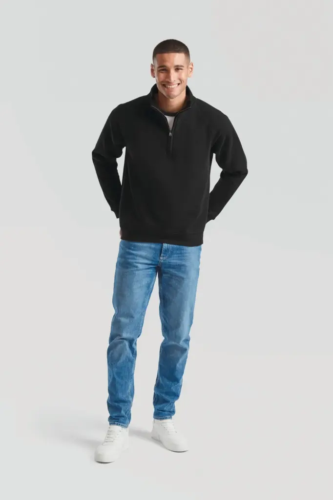 Premium Sweater met Ritskraag (62-032-0) — productfoto 2