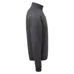 Premium Sweater met Ritskraag (62-032-0), dark heather grey — productfoto 7