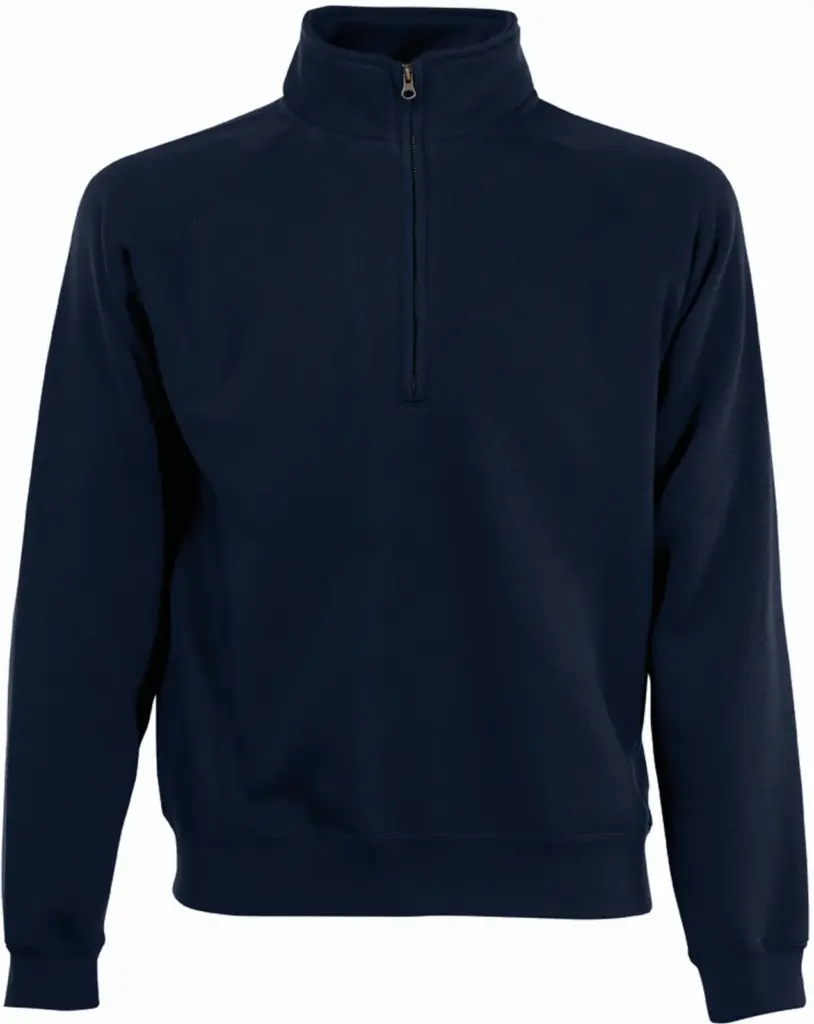 Premium Sweater met Ritskraag (62-032-0), deep navy — productfoto 8