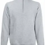 Premium Sweater met Ritskraag (62-032-0), heather grey — productfoto 9