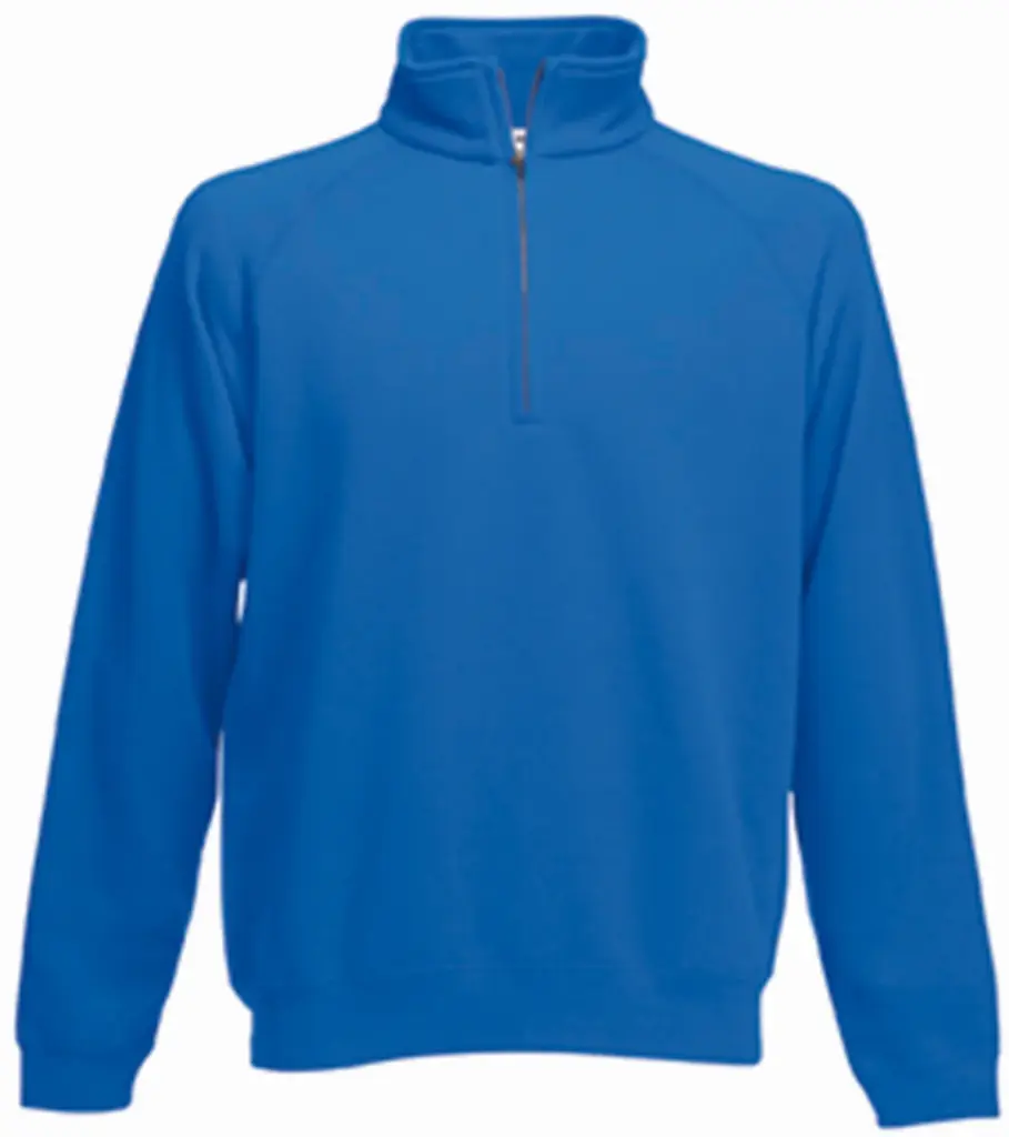 Premium Sweater met Ritskraag (62-032-0), royal blue — productfoto 11