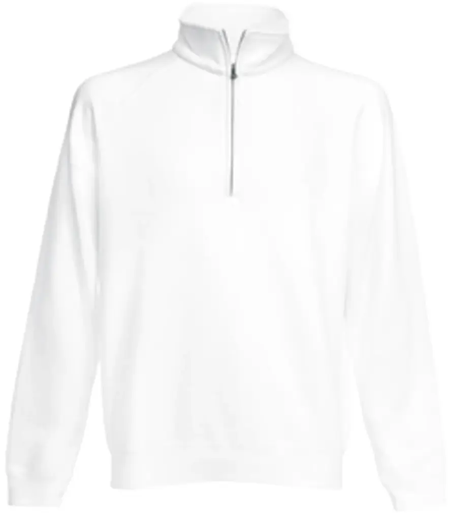 Premium Sweater met Ritskraag (62-032-0), white — productfoto 12