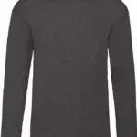 Valueweight Long Sleeve T (61-038-0), dark heather grey — productfoto 9