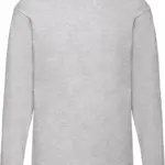 Valueweight Long Sleeve T (61-038-0), heather grey — productfoto 10