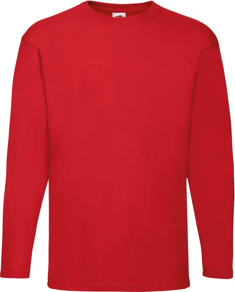 Valueweight Long Sleeve T (61-038-0), red — productfoto 12