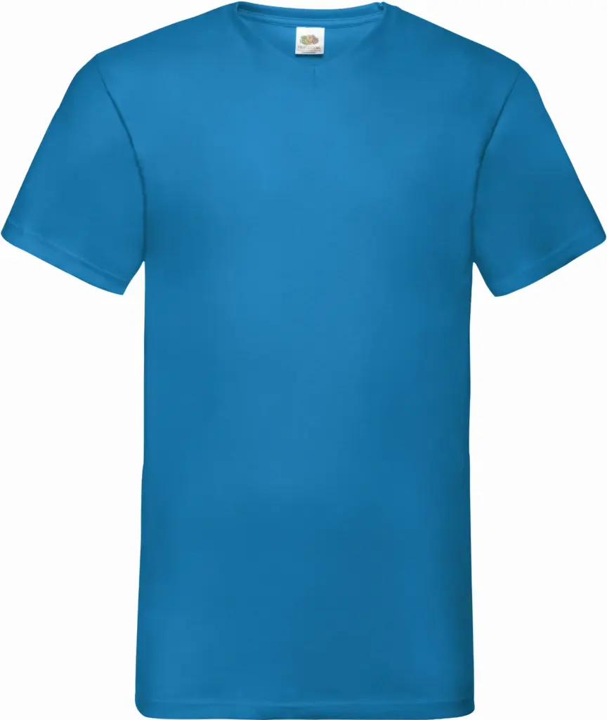 Men's Valueweight V-neck T-shirt (61-066-0), azur blue — productfoto 13