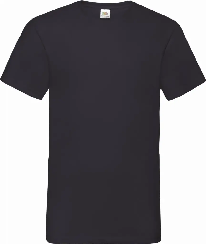 Men's Valueweight V-neck T-shirt (61-066-0), black — productfoto 14