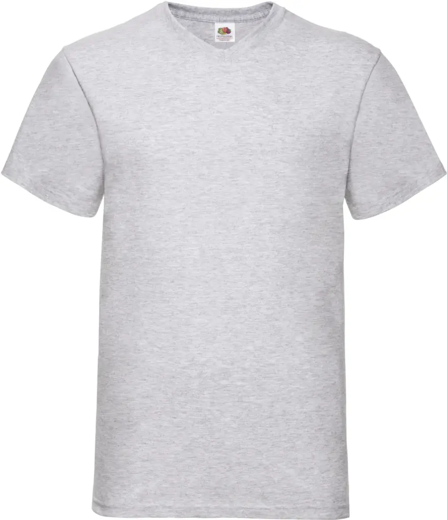 Men's Valueweight V-neck T-shirt (61-066-0), heather grey — productfoto 17