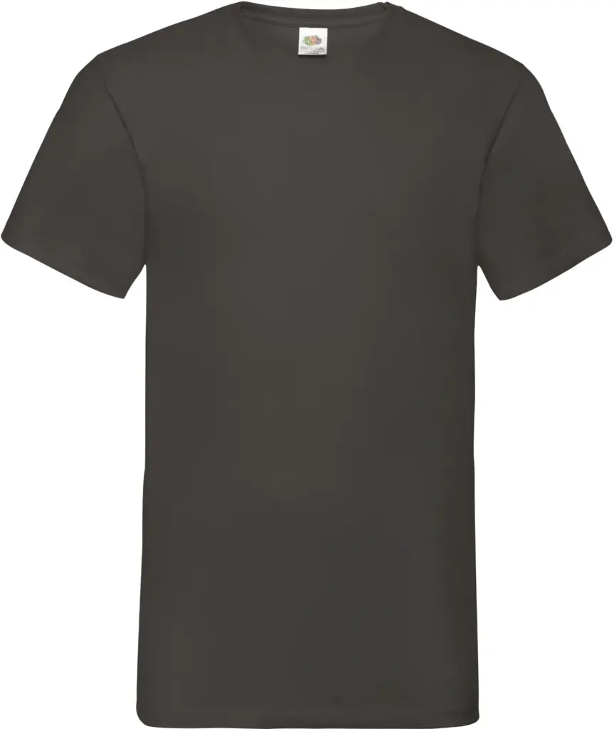 Men's Valueweight V-neck T-shirt (61-066-0), light graphite — productfoto 18