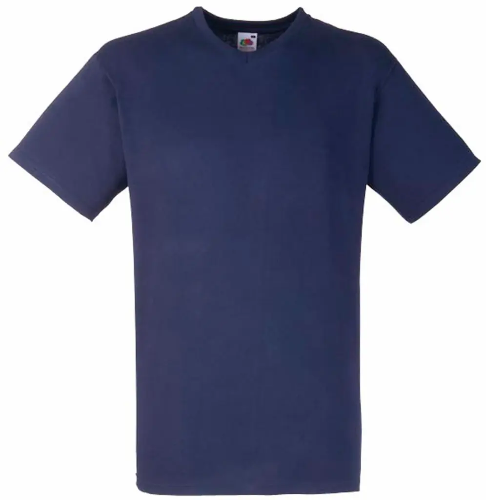 Men's Valueweight V-neck T-shirt (61-066-0), navy — productfoto 12