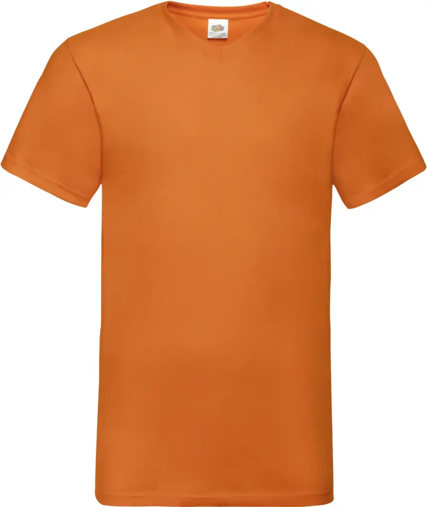 Men's Valueweight V-neck T-shirt (61-066-0), orange — productfoto 19