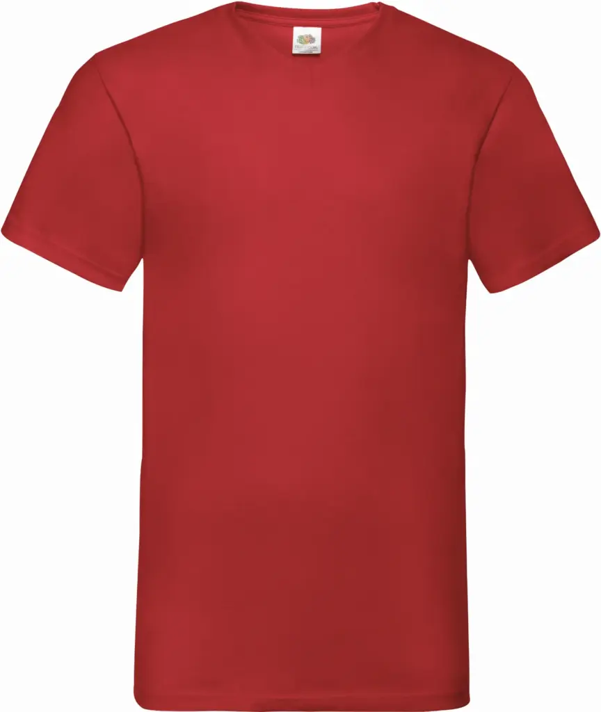 Men's Valueweight V-neck T-shirt (61-066-0), red — productfoto 20