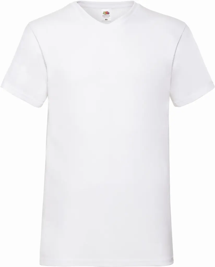 Men's Valueweight V-neck T-shirt (61-066-0), white — productfoto 23