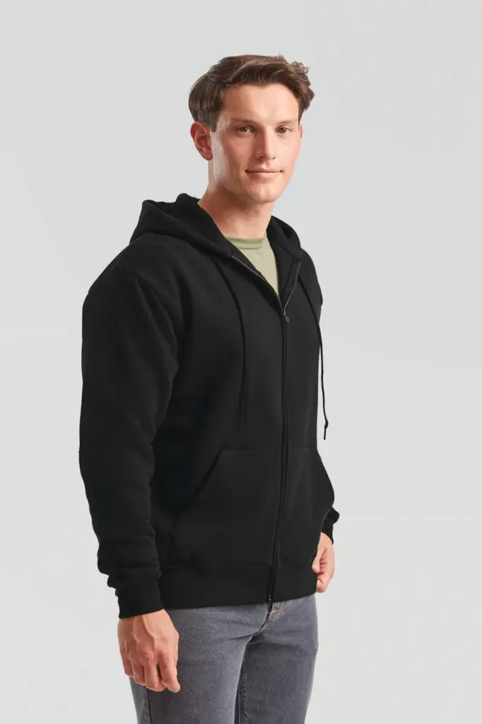 SC361C-4_2026 - Hidalgo-werbeartikel Men's Premium Full Zip Hooded Sweatshirt (62-034-0) — productfoto 3