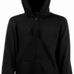 Men's Premium Full Zip Hooded Sweatshirt (62-034-0), black — productfoto 5