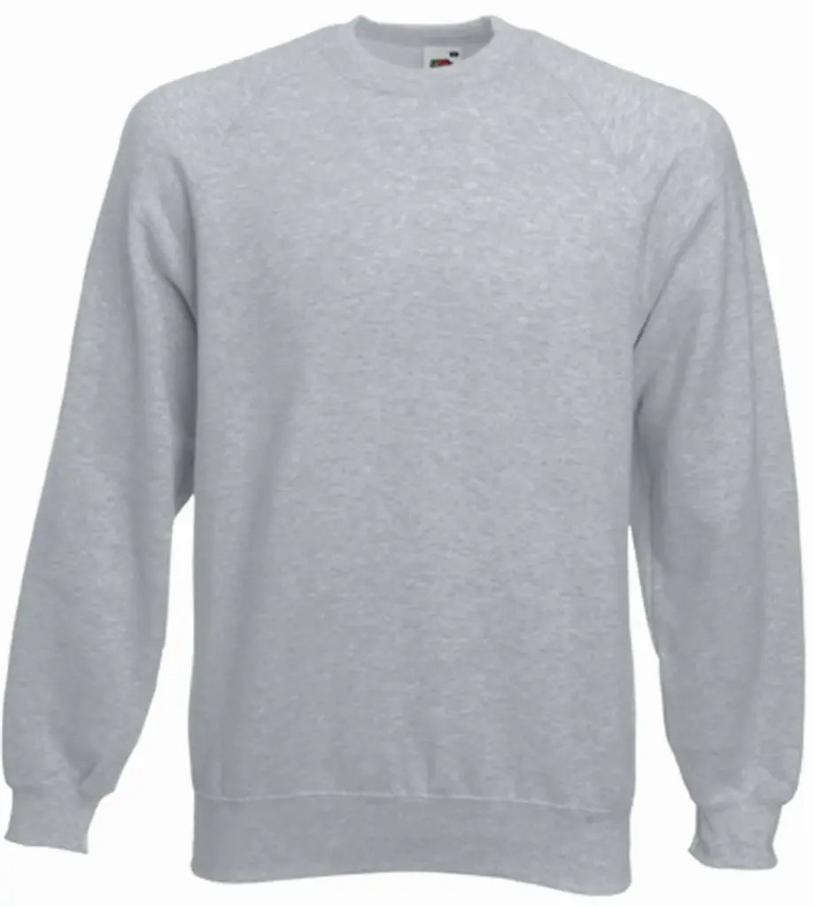 Classic Raglan Sweater (62-216-0), heather grey — productfoto 11