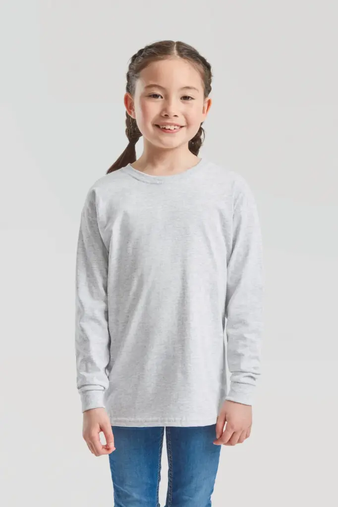 Kids Valueweight Lange mouwen (61-007-0) — productfoto 2