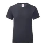 Iconisch meisjes-T-shirt 150 T, deep navy — productfoto 4