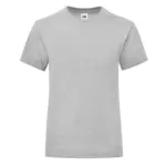 Iconisch meisjes-T-shirt 150 T, heather grey — productfoto 6