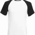 Valueweight Baseball T met korte mouwen, white / black — productfoto 2