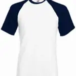 Valueweight Baseball T met korte mouwen, white / deep navy — productfoto 3