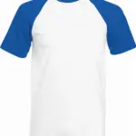 Valueweight Baseball T met korte mouwen, white / royal blue — productfoto 5
