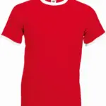 Valueweight Ringer T, red / white — productfoto 7