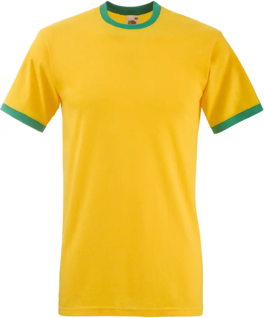 Valueweight Ringer T, sunflower / kelly green — productfoto 9