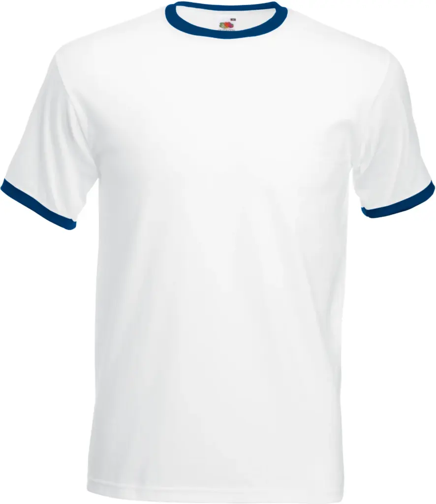 Valueweight Ringer T, white / navy — productfoto 11